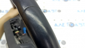 Руль голый BMW X3 G01 18-24 кожа, черный, без подогрева, под лепестки, потерт, царапины