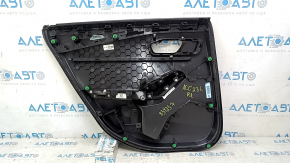 Обшивка двери карточка задняя правая Honda Accord 23-26 кожа черная, подлокотник кожа, царапины
