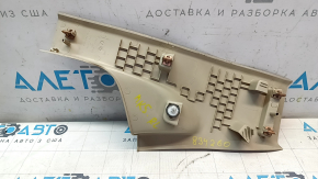 Накладка порога задняя левая Ford Fusion mk5 13-16 бежевая, побелел пластик