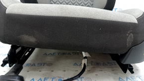 Водительское сидение Chevrolet Equinox 22-24 без airbag, механич, ткань комбинированное черно-серое, под химчистку, отрезана фишка