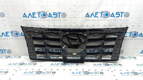 Решетка радиатора grill в сборе Hyundai Tucson 22-26 без камеры, песок, надломано крепление