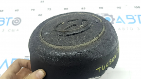Подушка безопасности airbag в руль водительская Hyundai Tucson 22-26 черная, оплавлена