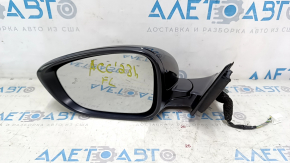 Зеркало боковое левое в сборе Honda Accord 23- 5 пинов, подогрев, BSM, черное, царапина