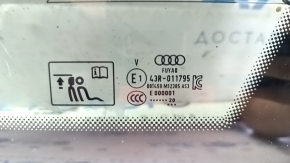 Форточка глухое стекло задняя правая Audi E-Tron 19-23 тонировка, хром, Quattro, помят молдинг, отломана проводка подогрева