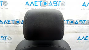 Водительское сидение Audi E-Tron 19-23 с airbag, электрическое, подогрев, кожа темно-серая, с подголовником, потрескана кожа на боковинке