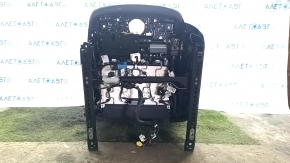 Водительское сидение Audi E-Tron 19-23 с airbag, электрическое, подогрев, кожа темно-серая, с подголовником, потрескана кожа на боковинке