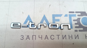 Эмблема надпись E-TRON двери багажника Audi E-Tron 19-23 хром