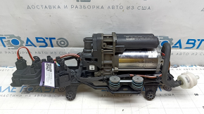 Компрессор пневмоподвески Audi E-Tron 19-23 с кронштейном, блоком управления и блоком клапанов
