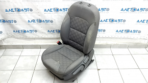 Водительское сидение Kia Niro 17-22 HEV, PHEV без AIRBAG, ткань, комбинированный серый, механическое, царапины, под химчистку