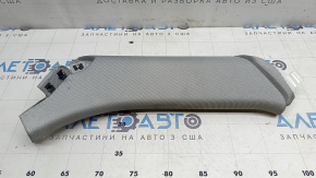 Накладка задней стойки перед форточкой верхняя левая Audi E-Tron 19-23 серая, Quattro, под химчистку, царапина