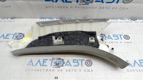 Накладка задней стойки перед форточкой верхняя левая Audi E-Tron 19-23 серая, Quattro, под химчистку, царапина
