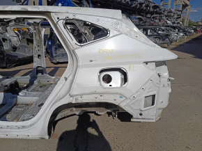 Четверть крыло задняя левая Hyundai Tucson 22-26 Korea на кузове, белая, вмятина, тычки