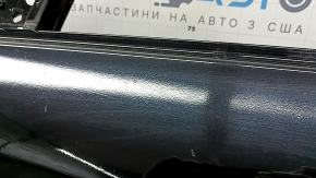 Дверь голая передняя левая Mercedes C-class W205 15-21 алюминий, черный 040, вмятины, мусор под краской, подтеки