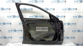 Дверь голая передняя левая Mercedes C-class W205 15-21 алюминий, черный 040, вмятины, мусор под краской, подтеки
