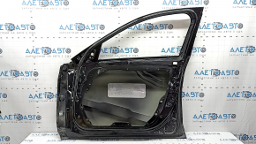 Дверь голая передняя правая Mercedes C-class W205 15-21 алюминий, черный 040, вмятины, мусор под краской, подтеки