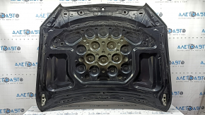 Капот голый Mercedes C-class W205 15-21 алюминий, черный 040, тычки, крашен 0.25, мусор под краской