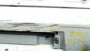Порог правый Toyota Camry v50 12-14 usa LE XLE с хромом белый, царапины, потерт, трещины