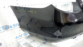 Бампер задний голый Mercedes C-class W205 300 15-18 без парктроников под BSM, черный, царапины, вмятины