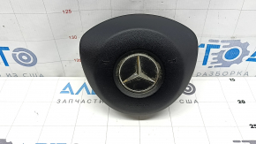 Подушка безопасности airbag в руль водительская Mercedes C-class W205 15-18 черная, царапины