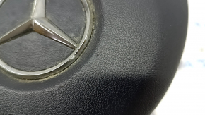 Подушка безопасности airbag в руль водительская Mercedes C-class W205 15-18 черная, царапины