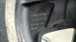 Диск колесный R19 x 7.5J Hyundai Tucson 22-24 тип 1, легкая бордюрка