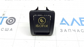 Ornamente Isofix spate stânga Mercedes Clasa C W205 15-21 negru, îngălbenit