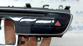 Блок кнопок центральной консоли центральный Mercedes C-class W205 15-18 под часы, царапины