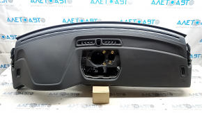 Торпедо передняя панель без AIRBAG Polestar 2 21-25 черная, серые вставки ткань