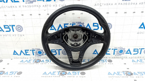 Руль голый Mercedes C-class W205 15-21 под лепестки, кожа черная, расклеился, царапины