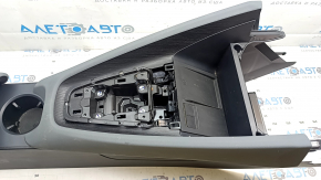 Консоль центральная в сборе Polestar 2 21-25 с подлокотником и подстаканником, кожа черная
