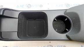 Консоль центральная в сборе Polestar 2 21-25 с подлокотником и подстаканником, кожа черная