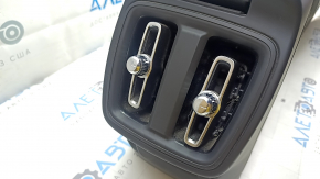 Консоль центральная в сборе Polestar 2 21-25 с подлокотником и подстаканником, кожа черная