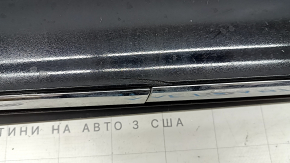 Порог правый Mercedes C-class W205 300/350e/350h/400 15-21 черный с хром молдингом, царапины, в краске