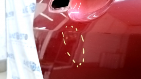 Дверь голая задняя правая Toyota Prius 50 16-18 красный 3T7, тычка
