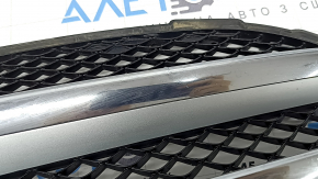 Решетка радиатора в сборе grill Mercedes C-class W205 15-18 с эмблемой без радара под камеру, песок, в краске