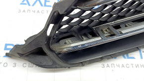 Решетка радиатора в сборе grill Mercedes C-class W205 15-18 с эмблемой без радара под камеру, песок, в краске