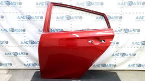 Дверь голая задняя левая Toyota Prius 50 16-18 красный 3T7, царапины, примята