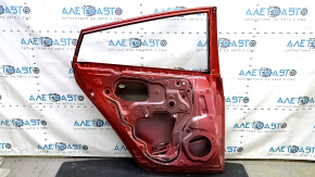 Дверь голая задняя левая Toyota Prius 50 16-18 красный 3T7, царапины, примята