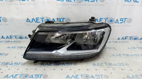 Фара передняя левая VW Tiguan 18-21 галоген, ДХО LED, сколы