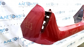 Бампер задний голый Toyota Prius 50 16-18 под парктроники, красный 3T7, царапины