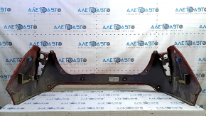 Бампер задний голый Toyota Prius 50 16-18 под парктроники, красный 3T7, царапины