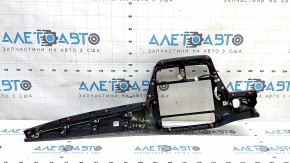 Накладка торпеды центральная Toyota Prius 50 16-18 глянец черная, царапины
