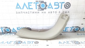 Обшивка двери багажника левая Nissan Leaf 13-17 серая, царапины, побелел пластик