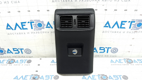 Ornament consolă centrală cu deflector de aer pentru Toyota Rav4 19-24, negru, zgârieturi