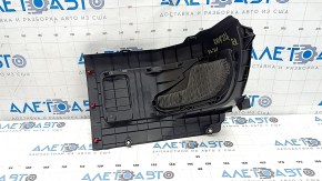 Накладка пола задняя правая Toyota Rav4 19-24 hybrid черная, 2 части, царапины