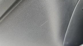 Ornamente ușă spate stânga Toyota Rav4 19-24 negru, cotiera piele neagră, inserție plastic neagră, ornament gri cu mâner, zgârieturi