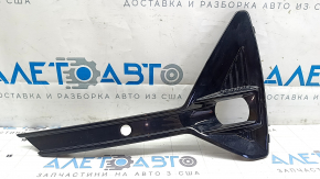 Решетка переднего бампера боковая левая Polestar 2 21-25 черный глянец, под ПТФ, под парктроник