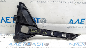 Решетка переднего бампера боковая левая Polestar 2 21-25 черный глянец, под ПТФ, под парктроник