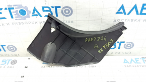 Накладка передней стойки левая нижняя Toyota Rav4 19-24 черная, царапины, потерта