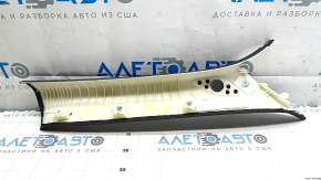 Накладка передней стойки верхняя левая Polestar 2 21-25 серая, потерта ткань